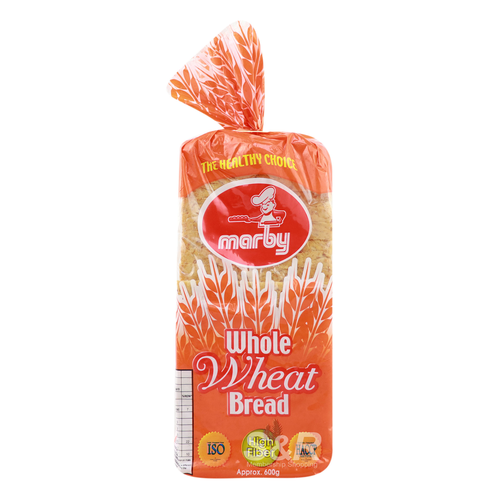 Marby Whole Wheat Bread 600g